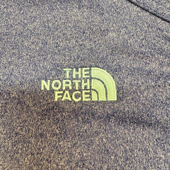 The North Face Agave Full Zip Fleece Hoodie Jacket Blue - Picture 5 of 8
